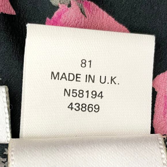 Vintage 90s Next Collection UK Rose Printed Floral Satin Circle Skirt - Picture 11 of 11